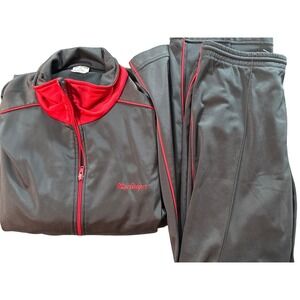MacGregor VTG Golf Tracksuit Set Gray Red Zip Up Mens Sz XL‎ Jacket Sz M Pants